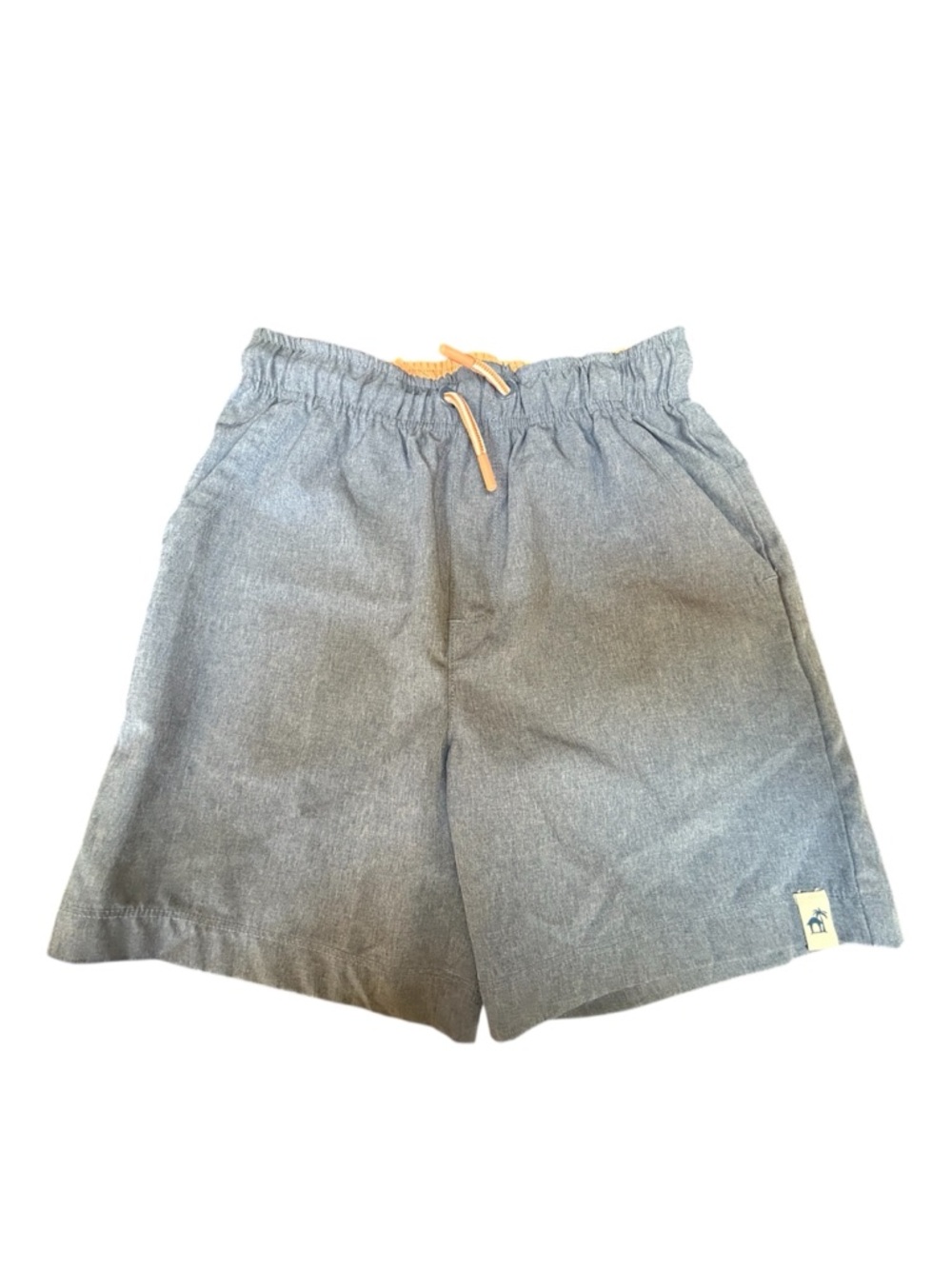 Caribbean Joe Gray Shorts with Yellow Drawstring